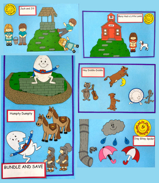BUNDLE of Nursery Rhymes (ALL 5)